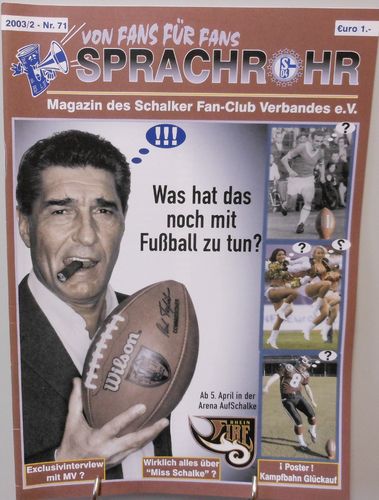 Sprachrohr FC Schalke 04 Magazin Fan-Club Verband #71 Fans für Fans (0031)