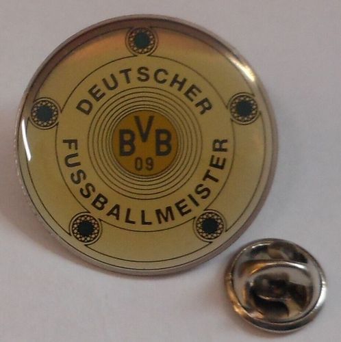 Borussia Dortmund Deutscher Fußball Meister Pin Anstecker 30 mm Fan Outfit Top