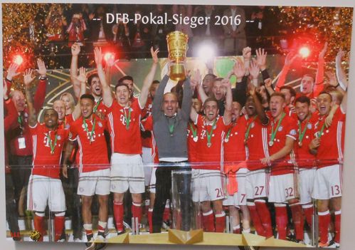 FC Bayern München DFB Pokal Sieger 2016 Fan Card 21x15 cm Fan Sammler (BC0019)