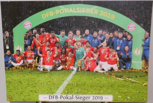FC Bayern München DFB Pokal Sieger 2019 Fan Card 21x15 cm Fan Sammler (BC0020)